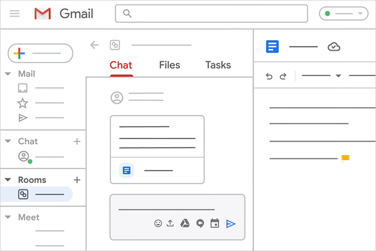 全新一代Gmail整合式介面，為G Suite使用者們帶來更集中、便利的協作環境
