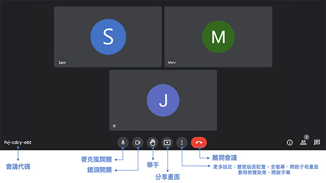 Google Meet 改版：固定控制項，簡化操作介面