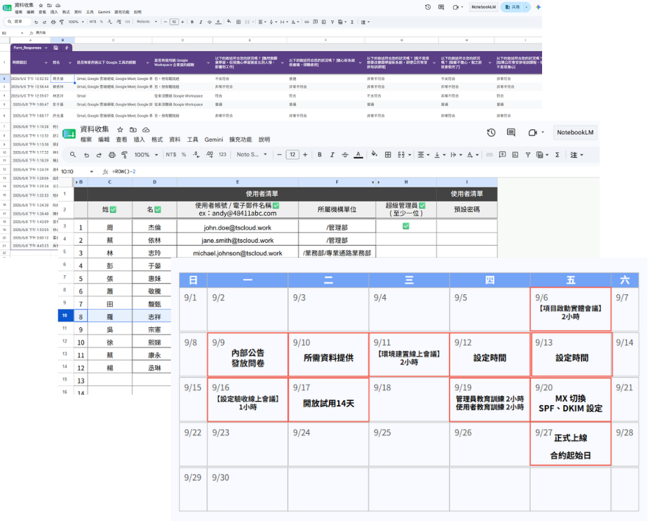 承諾 100% 按照排程表執行設定